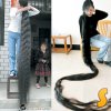 Китайката Xia Aifeng (36 г.) е с най-дългата коса в света. Високата 160 см жена притежава грива, дълга 242 см. Никога не се е подстригвала!