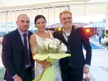 Станислав Недев и Юлияна Дончева (в ляво)