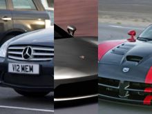 Mercedes, Porsche и Dodge Viper